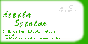 attila sztolar business card